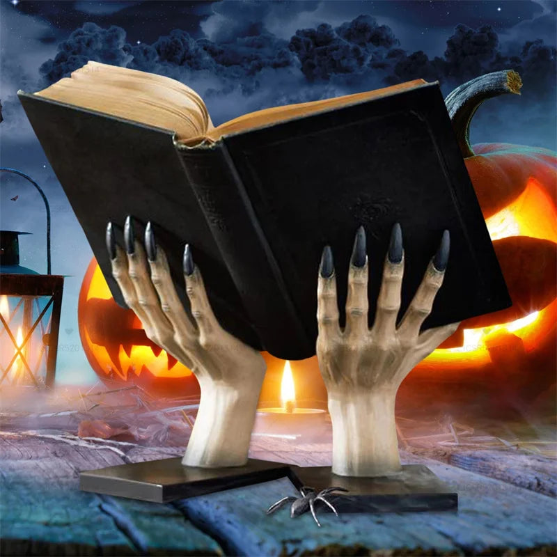 Witch Book Stand Halloween Decoration